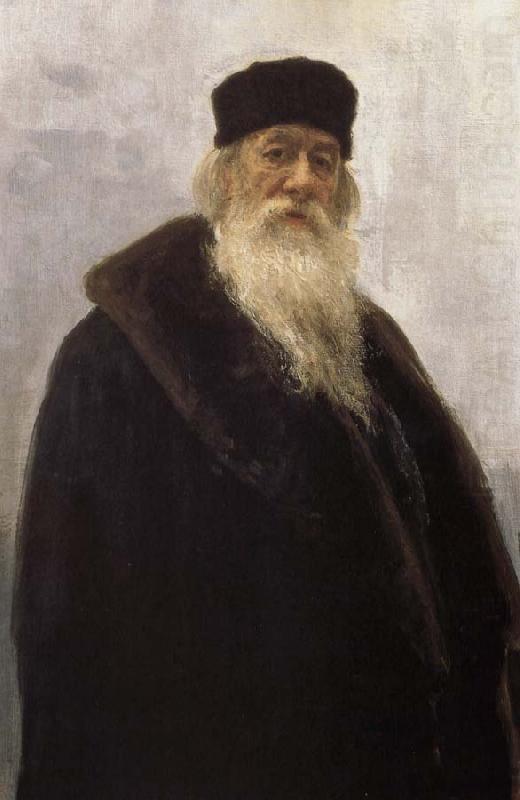 Ilia Efimovich Repin Leather wearing the Stasov china oil painting image
